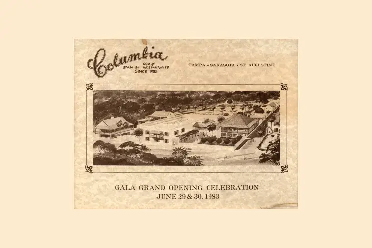 Grand Opening invitation, St. Augustine Columbia