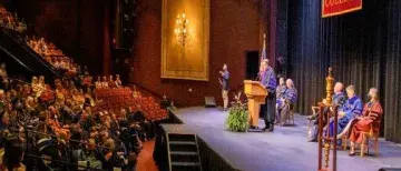 President Delaney speaking at Convocation 2022