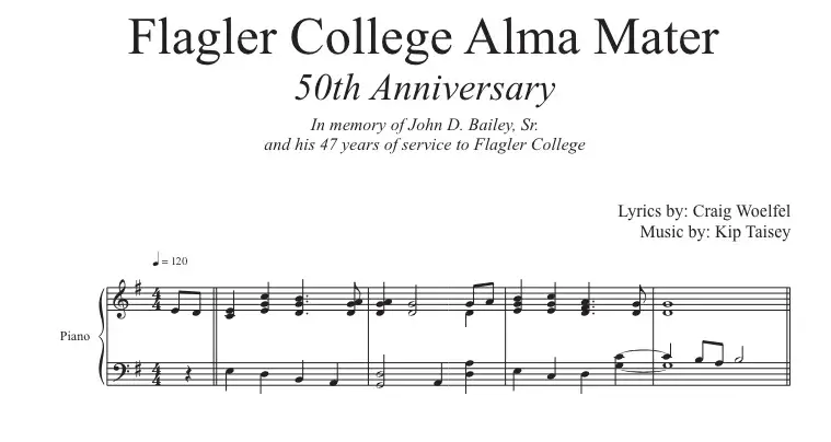 Alma Mater original sheet music
